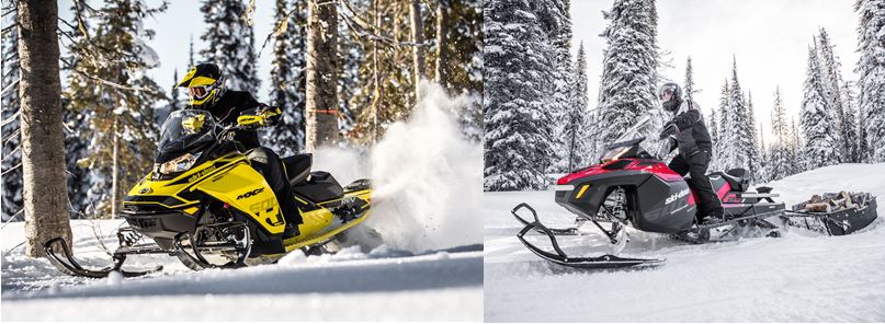 La familia Ski-Doo 2018 crece con la incorporación de las motos de nieve MXZ 600R E-TEC y Expedition SWT, cada una creada para mejorar la experiencia del usuario. © BRP 2018